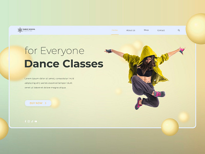 Dance School app branding design graphic design illustration logo ui ux web website