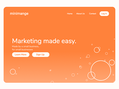 Daily UI :: #003 design landing landing design landing page landing page design landingpage minimal ui web