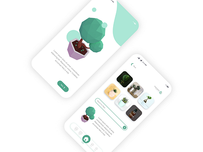Plant App - UI Design Concept design ui ux