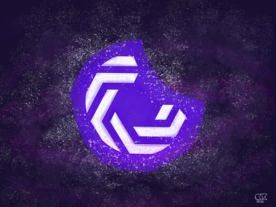 Space c affinity bitmap branding c combination cool design hexagon icon illustration logo midnight moon painting pink purple rebrand shading space