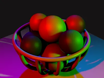 ball bowl 3d 3d art experiment lighting