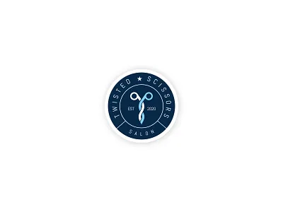 TwistedScissors brand identity logo