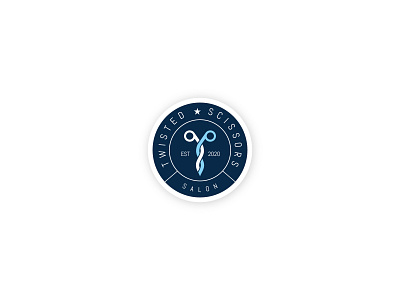 TwistedScissors brand identity logo