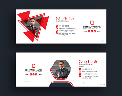 Email Signature Template Design abstract brand identity branding business commercial design editorial email email design email footer email marketing email receipt email signature email signature design email signatures email signup email template flat flyer leaflet