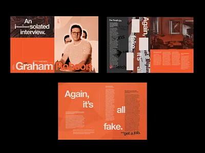 An Isolated Interview design editorial layout typography
