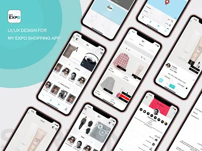 MY EXPO SHOPPING APP DESIGN CONCEPT adsum adsumoriginator app concept app design app interface application design concept illustration originator uiux user experience design user interface