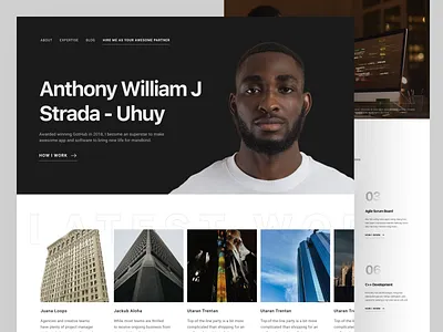 AWJS - Anthony William J Strada clean clean landing page elegant homepage homepage design homepage ui inspiration landing page landing page inspiration light minimal minimalist minimalist website portfolio design portfolio homepage portfolio website simple trend web design website