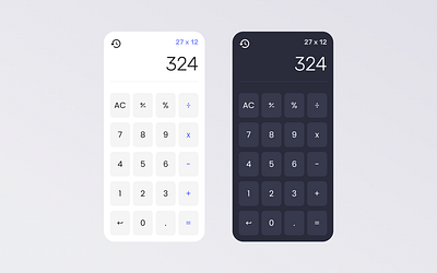 Calculator design | Daily UI #4 app dailyui dailyuichallenge design flat illustrator logo minimal ui ux web