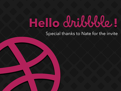 Hello Dribbble first shot hello dribble