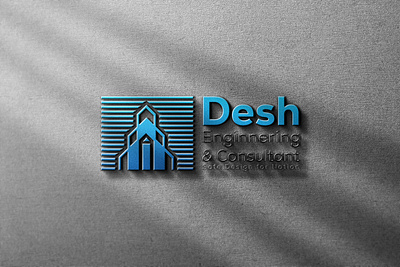 Logo Design for Desh Engineering & Consultant branding building logo consultant logo creative design ecommerce enginnering graphic design logo logo design minimal minimalist modern professional