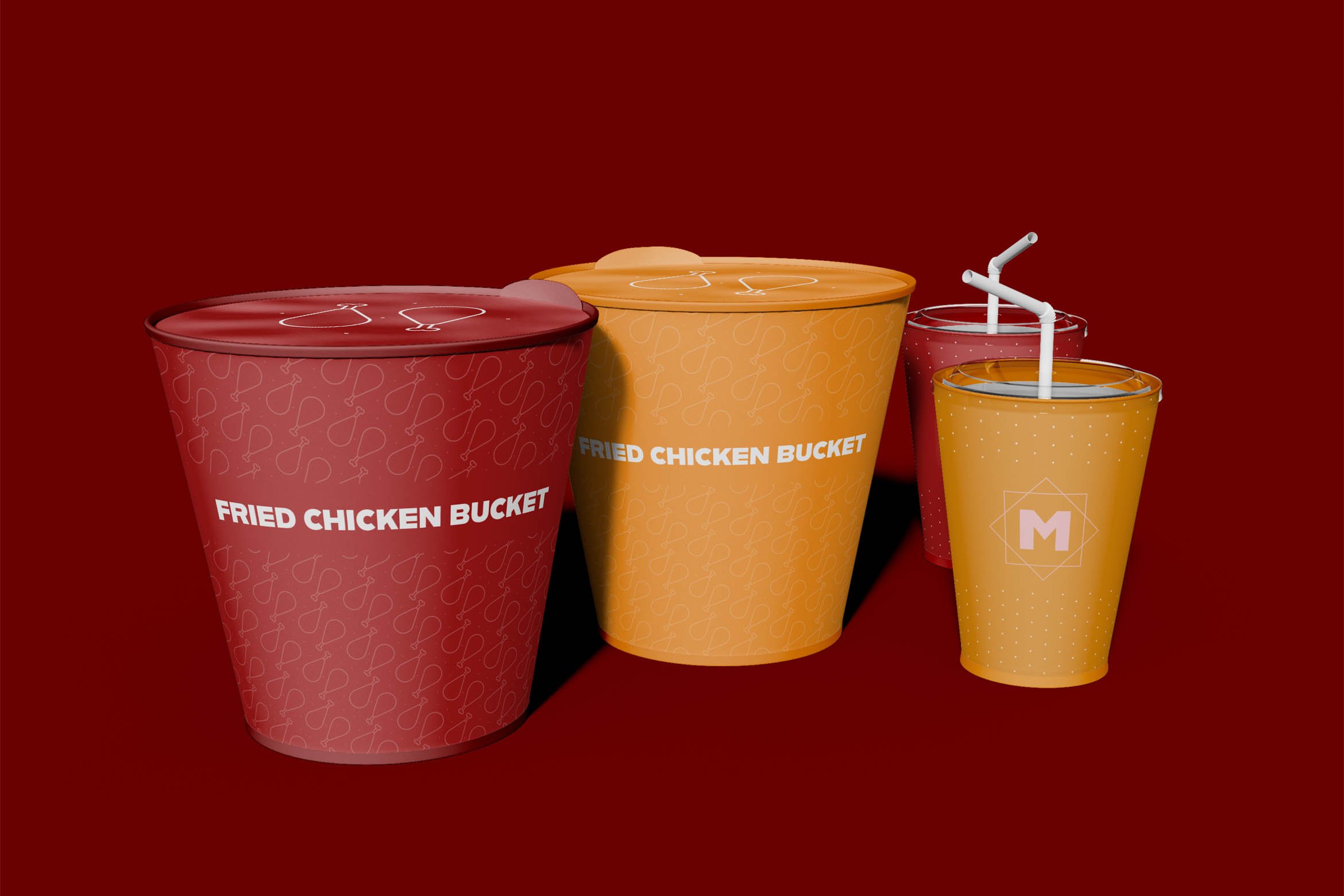 Fried Chicken Bucket Mockup By Nicolas Menijes On Dribbble