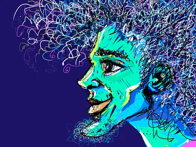 TrHippie art design digital art fast sketch hand drawn hippie illustration illustration art illustrator scribbble