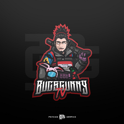 BUGSGUNNYTV avatar logo design branding custom design esports illustration logo logo design logodesign mascot mascot logo