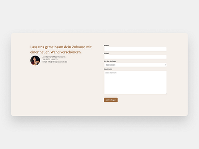 Contactform for a Clientproject uidesign webdesign webflow