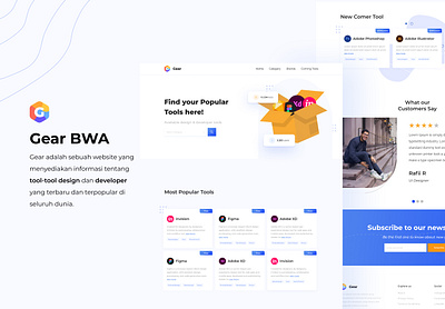 Landing Page for Tools List activities design joblisting tools ui uidesign uiux website website design