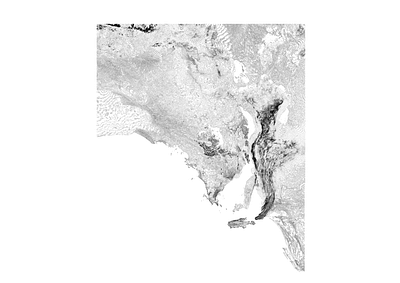 South Australia - Black and white map adelaide australia illustration landscape map minimal mountain nature poster relief south australia topographic topography white