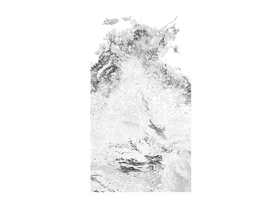 Northern Territory, Australia - Black and white map australia illustration landscape map minimal mountain nature northern territory poster relief topographic topography white