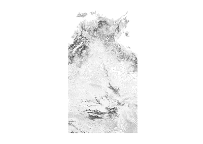 Northern Territory, Australia - Black and white map australia illustration landscape map minimal mountain nature northern territory poster relief topographic topography white