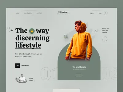 eCommerce Exploration Landing Page 2021 trend app design besnik ecommerce ecommerce app ecommerce design ecommerce website header header design landing page minimal product design uiux design uiux design agency web design web ui website