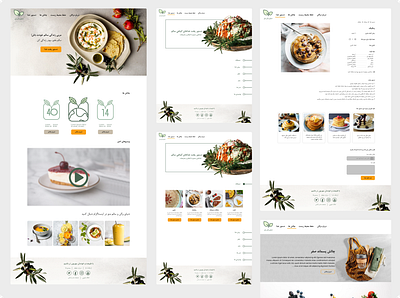 Vegan Recipes design recipe ui vegan web