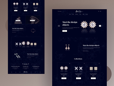 Jewellery Shop Web Design branding agency dark ui design ecommerce experience jewellery jewels minimal pirala shop shopper shopping bag ui website