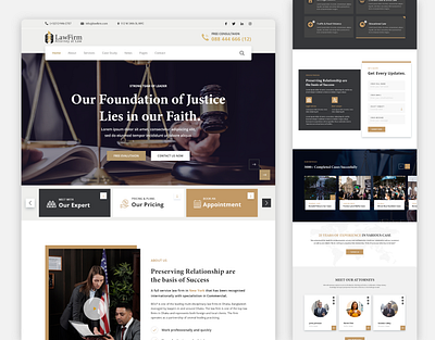 Landing Page | Law Firm justice landing page landing page design landingpage law law firm lawyer lawyers service design ui ui ux ui ux design ui design uiux uxdesign uxui webdesign website website concept website design