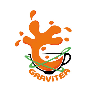 Gravitea Logo art artist artwork brand branddesign branding design designer digitalart illustration logo szymonnowotny