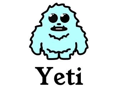 Yeti Cheese Logo animal comic cute design krita logo