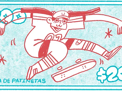 Skate 2 character design illustration procreate skate skateboard