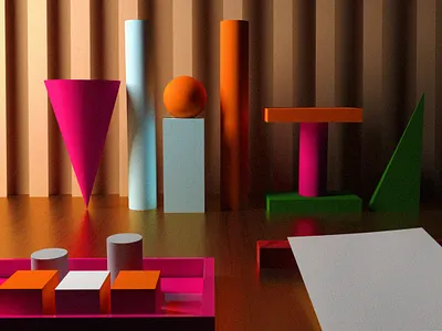 Experimenting with 3D shapes 3d art 3d creative 3d design 3d graphic graphic design shape layers shapes