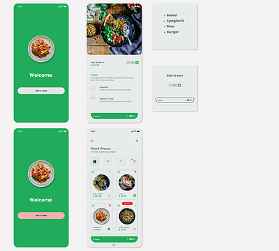Food Ordering app app food food and drink food app food illustration foodie oder