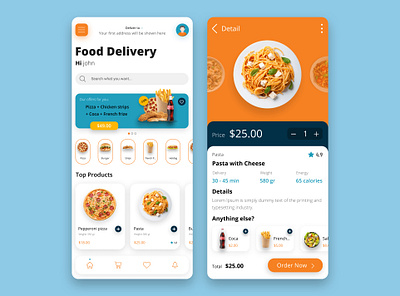 fastfood App app app design application fastfood restaurant ui uiux ux