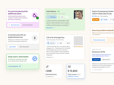 Dashboard UI kit - Figma card templates android app card dashboard design design system desktop figma ios material mobile template templates ui ui kit ux web