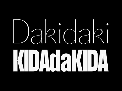 DAKIDAKI abstract design digital typo typography vector