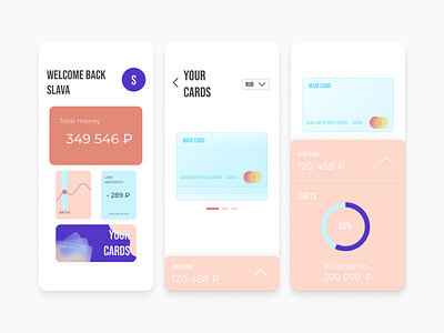 E-Wallet app design ui ux