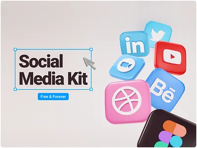 Social Media Kit 𐄂 Free Figma Project brand branding channel content creator cover design figma free freebie generator kit logo marketing media open graph social template