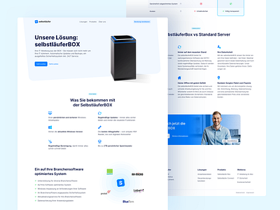 💎 Product Page for Selbstläufer agency branding clean it landingpage logo logo design logodesign ui ux webdesign website whitespace