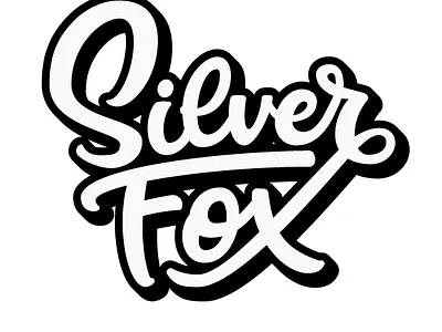 Silver Fox flat logo illustration illustrator cc lettering typography vector