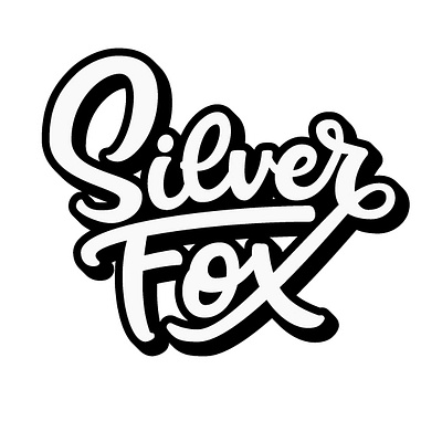 Silver Fox flat logo illustration illustrator cc lettering typography vector