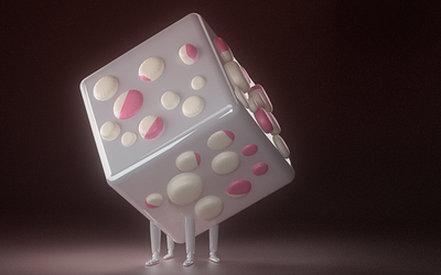 Cube 3d character cinema4d design illustraion illustration octane