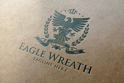 Eagle Heraldry Logo brand identity branding classic crest logo eagle logo heraldry logo design luxury brand luxury logo real estate logo vintage logo