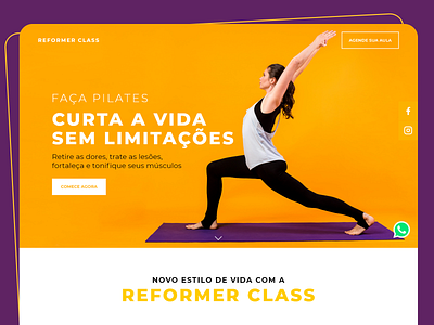 One Page - Reformer Class design ui web