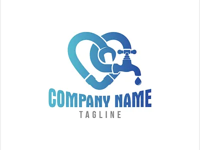 PLUMBING HEATING design logo plumber plumbing