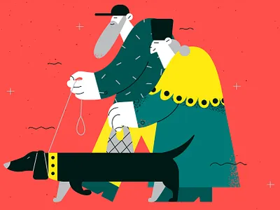 family character color design dogs family fashion funny happiness illustration love relationship