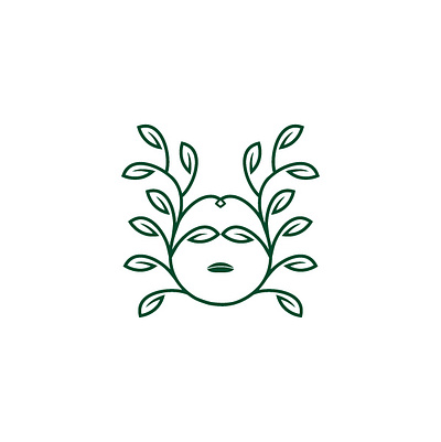 beauty care career face natural logo naturalistic woman