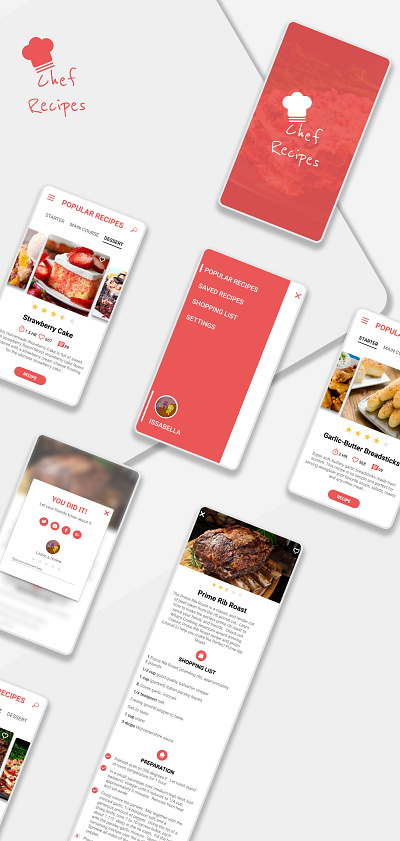 Chef recipe UI designui mobile apps mobileui ui ui design uiux uxui