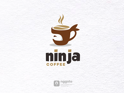 Ninja Coffee artwork coffee concept design graphic illustration japan logo ninja vector