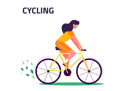 Cycling adobe illustrator art design flat graphic design illustration illustration art illustrator minimal vector