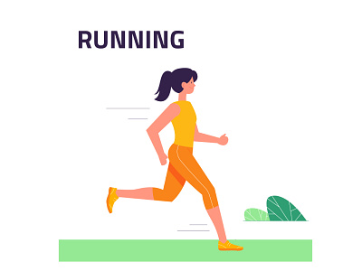 Running adobe illustrator art design flat graphic design illustration illustration art illustrator minimal running vector