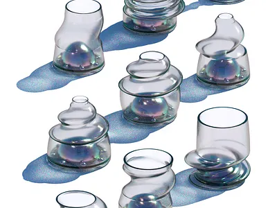 the bell jar w 3d bell jar c4d cup glass octane